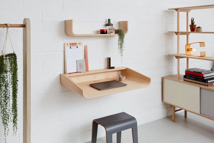 ban-lam-viec-go-mdf Thiết kế bàn làm việc bằng gỗ MDF