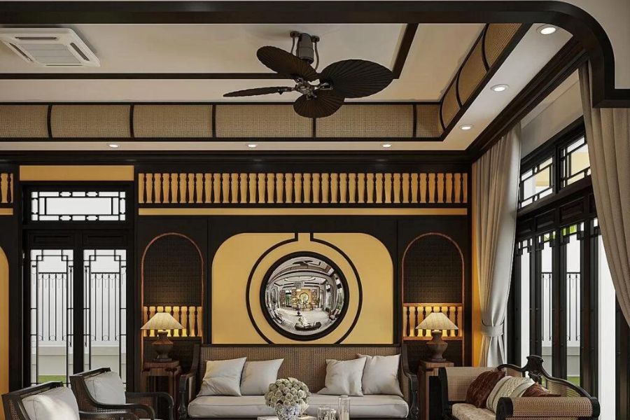 phao-chi-tran-phong-khach Phào chỉ đẹp trang trí trần phòng khách