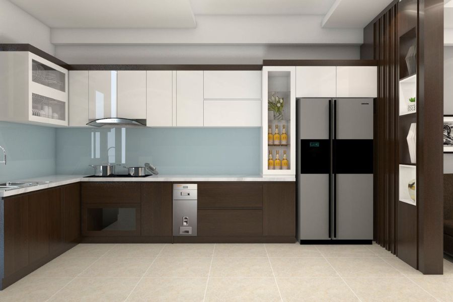 tu-bep-hdf Tủ bếp gỗ công nghiệp HDF