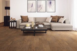 Sàn gỗ tự nhiên lát phòng khách